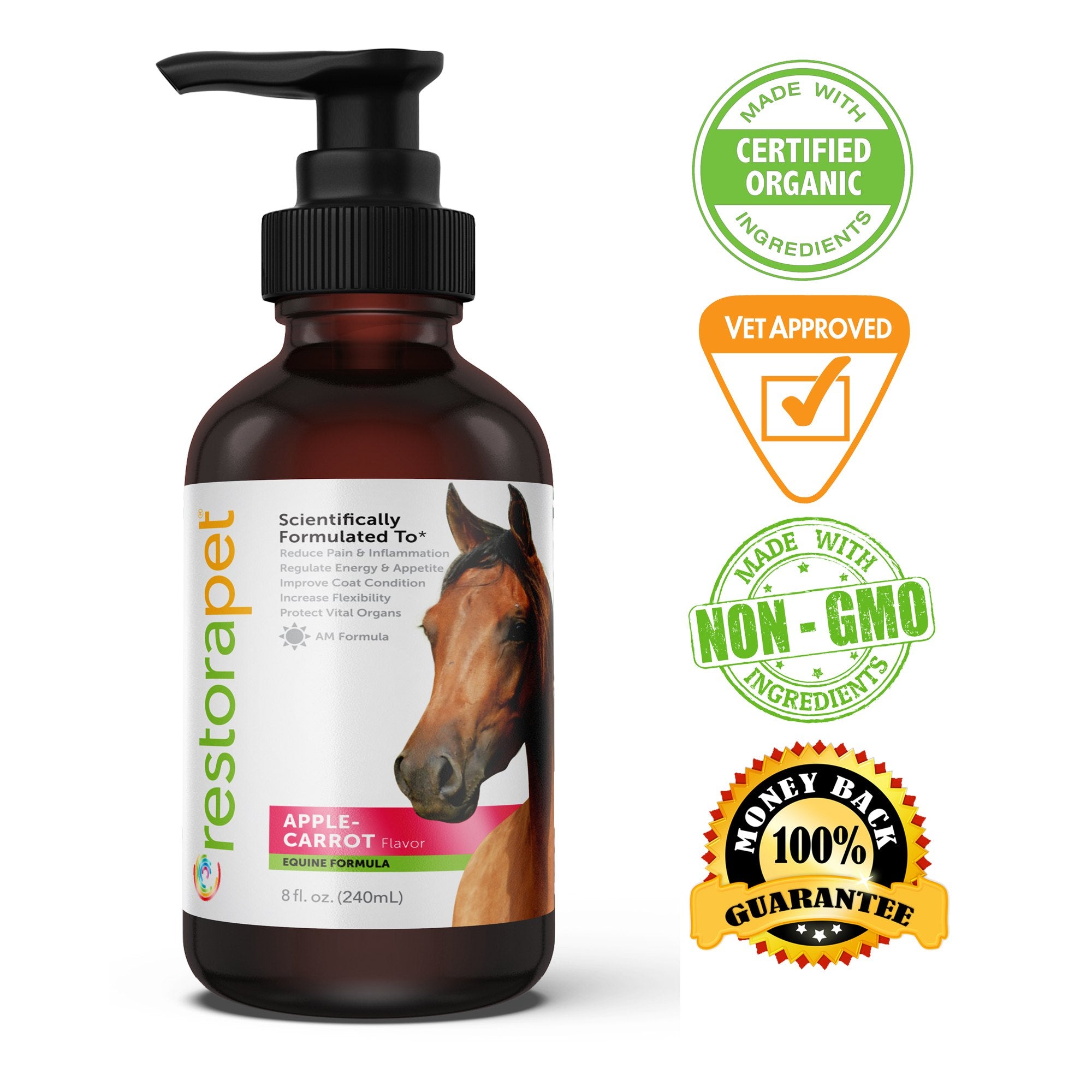 RestoraPet AM Formula For Horses - Apple-Carrot Flavor