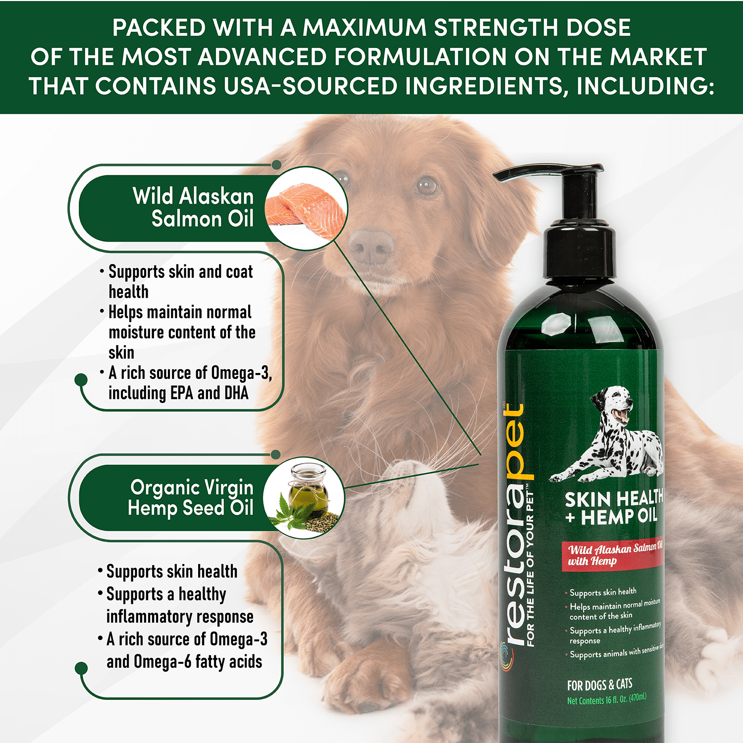 RestoraPet Skin Health Plus Oil