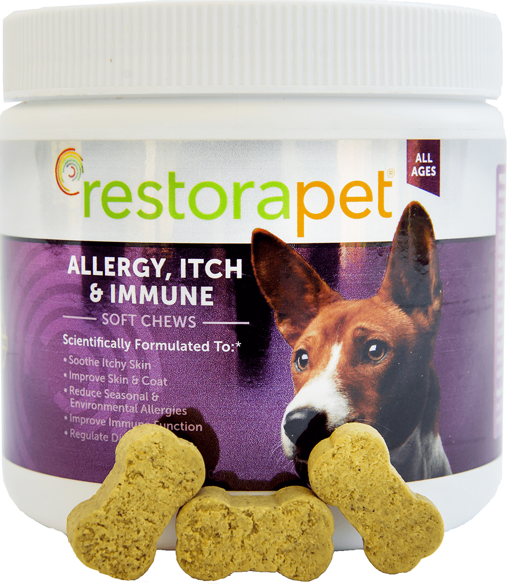 RestoraPet Allergy, Itch & Immune Support Soft Chews -- All Natural -- Bacon Flavored